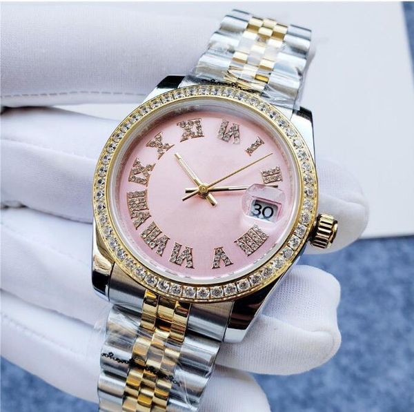 luxury designer classic fashion automatic watch inlaid with diamond size 36mm sapphire glass a ladies' favorite christmas gift, Slivery;brown
luxury designer classic fashion automatic watch inlaid with diamond size 36mm sapphire glass a ladies' favorite christmas gift, Slivery;brown
