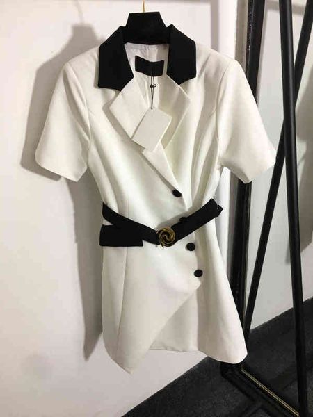 ladies designer dresses black and white colorblock lapel short sleeve blazer dress luxury womens designer clothing, Black;gray
ladies designer dresses black and white colorblock lapel short sleeve blazer dress luxury womens designer clothing, Black;gray