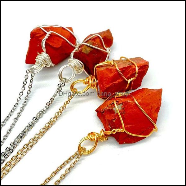 pendant necklaces pendants jewelry irregar natural red stone gold sier plated for women girl lucky j dhkn1, Silver
pendant necklaces pendants jewelry irregar natural red stone gold sier plated for women girl lucky j dhkn1, Silver
