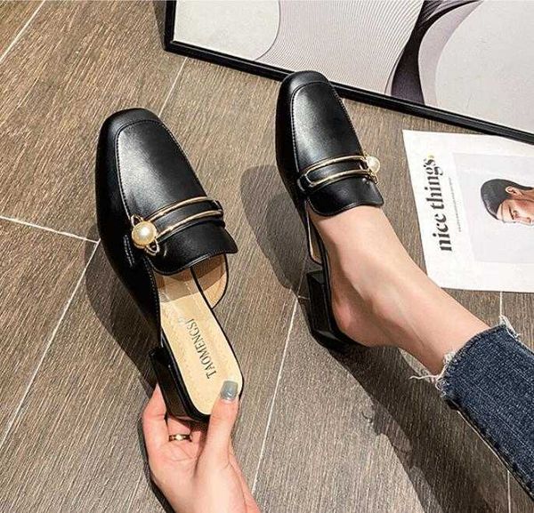 #54810 spring woman sandals slipper lazy flats shoe chunky heels half slipers slip-on comfortable shoes 35-43, Black
#54810 spring woman sandals slipper lazy flats shoe chunky heels half slipers slip-on comfortable shoes 35-43, Black