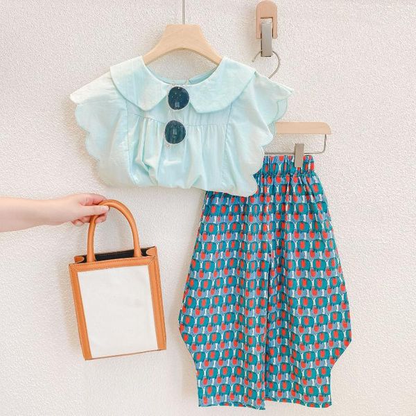 clothing sets summer children's tracksuit suit for girls casual kids outfit shirt wide leg pants baby clothesclothing, White
clothing sets summer children's tracksuit suit for girls casual kids outfit shirt wide leg pants baby clothesclothing, White