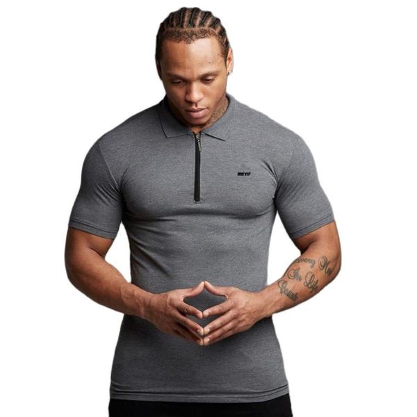 men's polos casual skinny shirt men short sleeve tee t-shirt male gym fitness summer bodybuilding sport crossfit training clothing, White;black
men's polos casual skinny shirt men short sleeve tee t-shirt male gym fitness summer bodybuilding sport crossfit training clothing, White;black