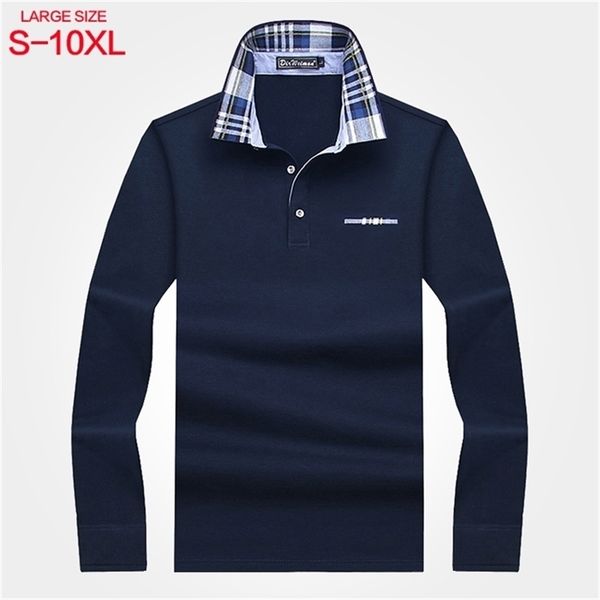 men's polo long sleeve autumn lapel business casual loose large solid color men's wear 220421, White;black
men's polo long sleeve autumn lapel business casual loose large solid color men's wear 220421, White;black
