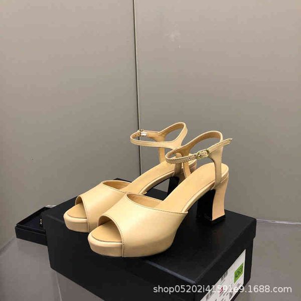 sandals small fragrant fish mouth sandals women's summer sheepskin high heels thick back air fashion women, Black
sandals small fragrant fish mouth sandals women's summer sheepskin high heels thick back air fashion women, Black