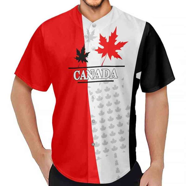 canadian flag maple leaf pattern prints football team shirt men baseball jersey short sleeve breathable button beach party, White;black
canadian flag maple leaf pattern prints football team shirt men baseball jersey short sleeve breathable button beach party, White;black