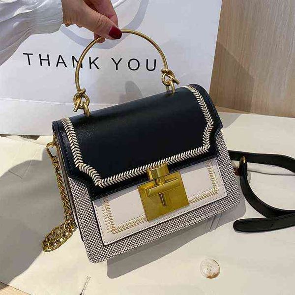 evening bags stylish contrast color pu chain crossbody for women luxury metal handle female shoulder hand bag ladies fashionable handbag 220
evening bags stylish contrast color pu chain crossbody for women luxury metal handle female shoulder hand bag ladies fashionable handbag 220