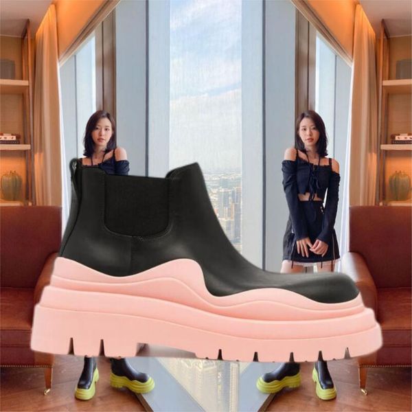 two tone tire chelsea boots women platform chunky boot lady luxe design men calf desiger low calfskin slip on style round toe boots black pi
two tone tire chelsea boots women platform chunky boot lady luxe design men calf desiger low calfskin slip on style round toe boots black pi