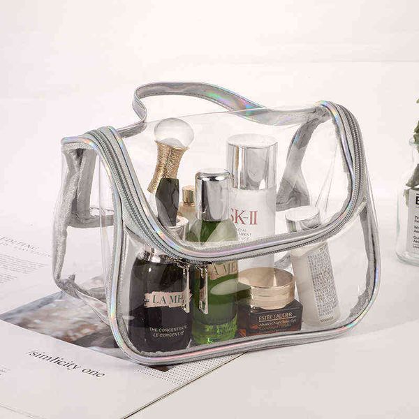 net red laser large capacity waterproof pvc cosmetic bag portable toiletries transparent storage travel toiletries 220518
net red laser large capacity waterproof pvc cosmetic bag portable toiletries transparent storage travel toiletries 220518