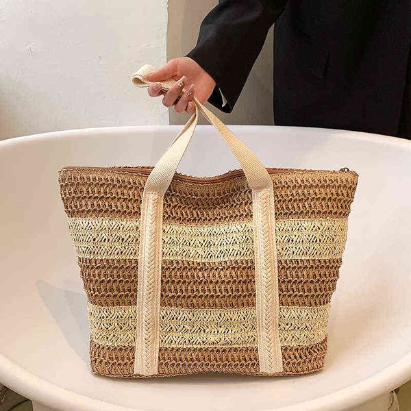 large capacity straw woven large bag women's bag new foreign style woven hand-held shoulder bag summer fashion tote bag220614
large capacity straw woven large bag women's bag new foreign style woven hand-held shoulder bag summer fashion tote bag220614