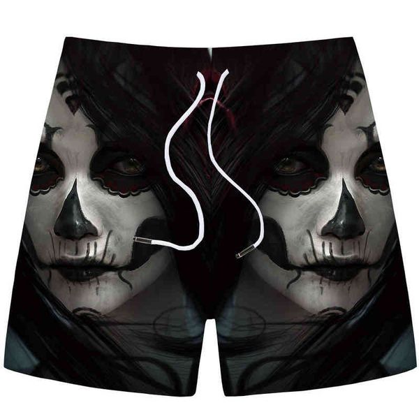 men's shorts kyku ugly women 3d digital printed capris casual loose pants, White;black
men's shorts kyku ugly women 3d digital printed capris casual loose pants, White;black