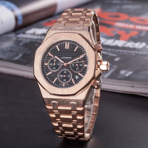 working all dials automatic date men watches luxury fashion mens full steel band quartz movement clock gold silver leisure wrist watch, Slivery;brown
working all dials automatic date men watches luxury fashion mens full steel band quartz movement clock gold silver leisure wrist watch, Slivery;brown
