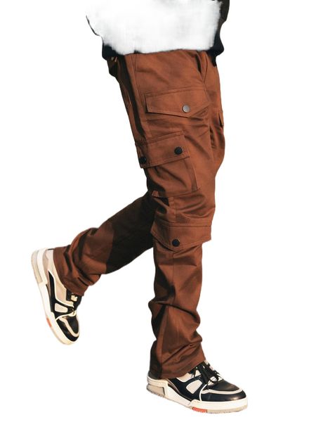 men flap pocket drawstring waist cargo pants 13nm#, Black
men flap pocket drawstring waist cargo pants 13nm#, Black