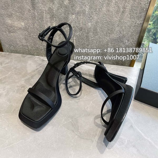 wan women lady alex 5.5cm heel summer silk sandal shoes wan g aw0040 gtpx z4hl, Black