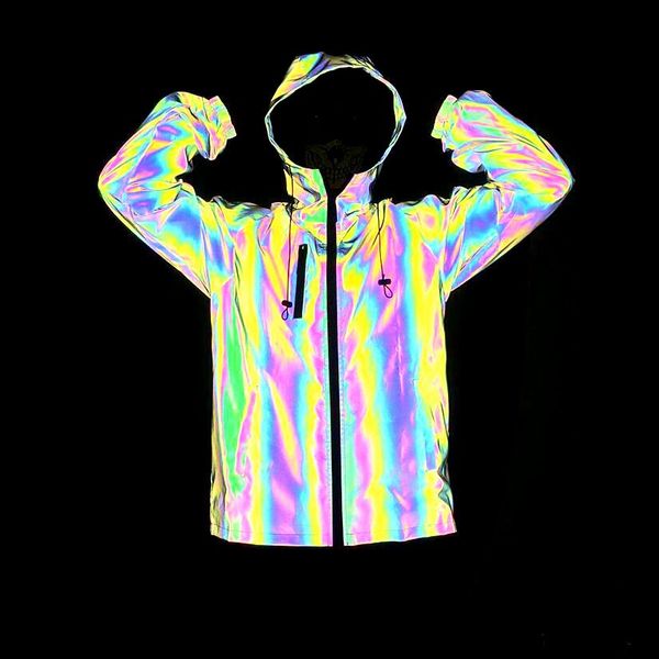 men's jackets autumn and winter colorful reflective jacket european american fashion luminous large, Black;brown
men's jackets autumn and winter colorful reflective jacket european american fashion luminous large, Black;brown