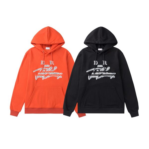 2022 designer fashion hoodies women sport sweatshirt cotton blend thick men hoodie pullover long sleeve streetwear outerwear, Black