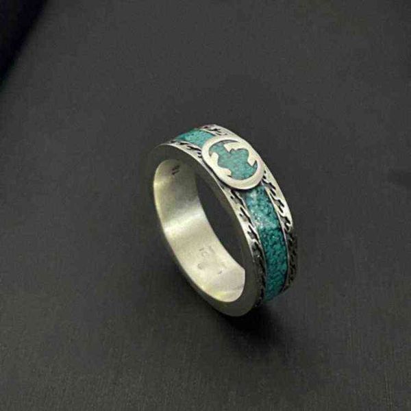 factory outlet silver old green enamel interlocking letter refers to net red couple with the same pair of rings
factory outlet silver old green enamel interlocking letter refers to net red couple with the same pair of rings