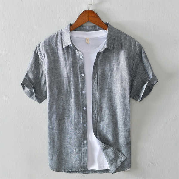 summer tshirt men casual shirts short sleeves men linen shirt streetwear solid color breathe lightweight slim fit clothes, White;black
summer tshirt men casual shirts short sleeves men linen shirt streetwear solid color breathe lightweight slim fit clothes, White;black
