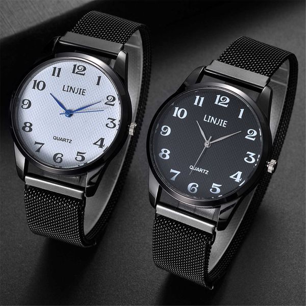 men's quartz watch arabic numerals round dial for men stainless steel mesh 2022 minimalist wristwatch, Slivery;brown
men's quartz watch arabic numerals round dial for men stainless steel mesh 2022 minimalist wristwatch, Slivery;brown