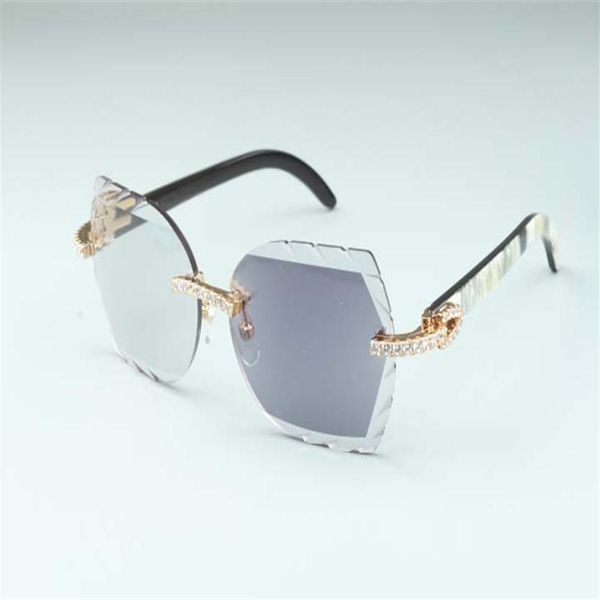 2020 new high-grade carved color changing lens 8300817-c2 luxury natural mixed horn diamond glasses frame 58-18-140mm one mirror d2727, Silver
2020 new high-grade carved color changing lens 8300817-c2 luxury natural mixed horn diamond glasses frame 58-18-140mm one mirror d2727, Silver