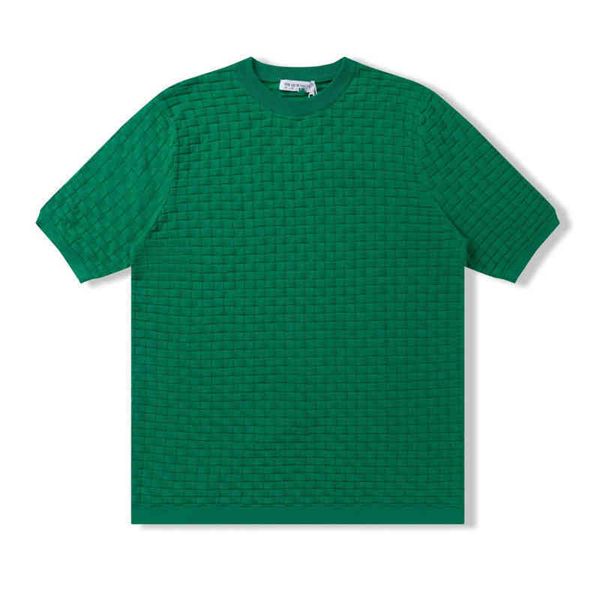 2022 summer pure cotton t-shirt new bv three-dimensional woven mesh solid color men's and women's loose short-sleeved fashion, White;black
2022 summer pure cotton t-shirt new bv three-dimensional woven mesh solid color men's and women's loose short-sleeved fashion, White;black