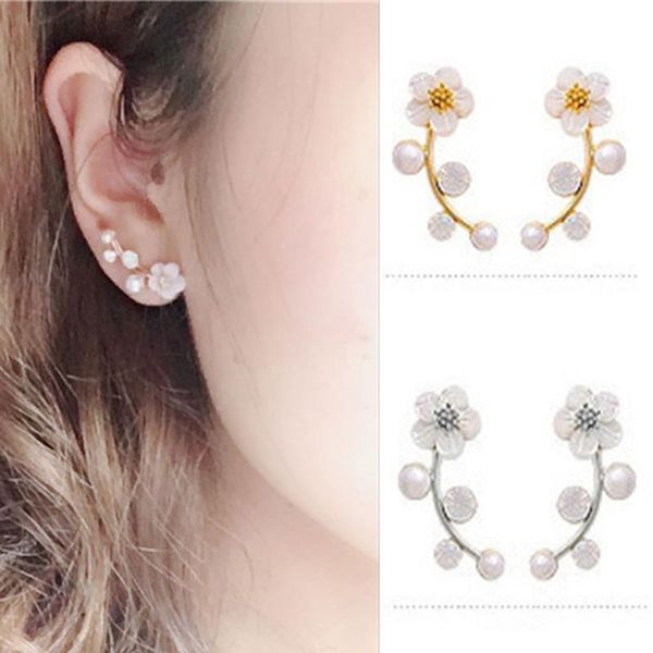 stud modern fabala flower pearl earrings branch ear cute simple, Golden;silver
stud modern fabala flower pearl earrings branch ear cute simple, Golden;silver