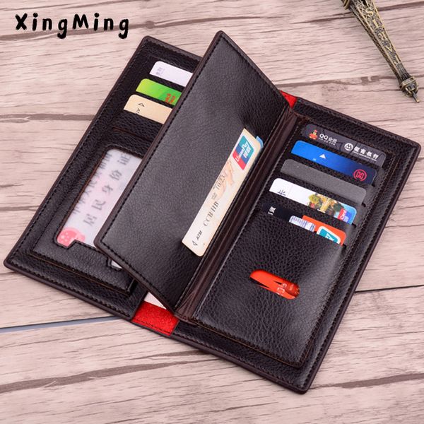 men pu leather long clutch wallet business men cards holder purse brown black male fashion pocket wallet for coins, Red;black
men pu leather long clutch wallet business men cards holder purse brown black male fashion pocket wallet for coins, Red;black