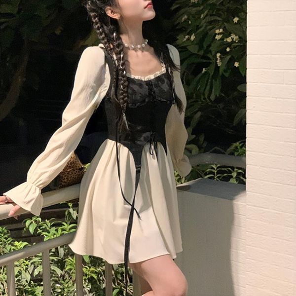 vintage lolita dress party women casual long sleeve elegant y2k mini kawaii clothing one piece korean spring, Black;gray
vintage lolita dress party women casual long sleeve elegant y2k mini kawaii clothing one piece korean spring, Black;gray