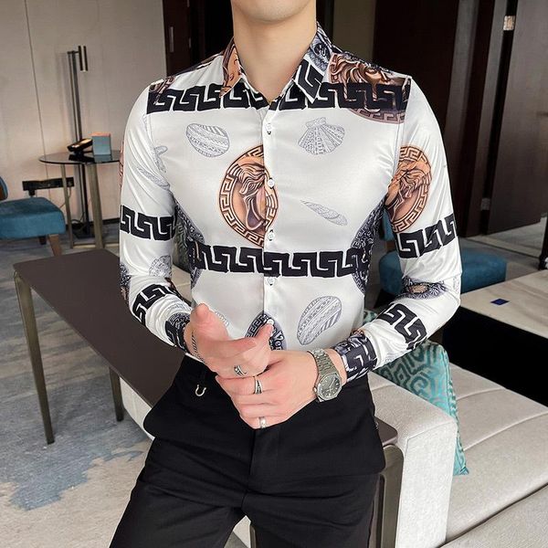 men's dress shirts slim fit for men blouses camisas de hombre chemise homme luxe clothing ropa roupas masculinas vintage shirtmen', White;black
men's dress shirts slim fit for men blouses camisas de hombre chemise homme luxe clothing ropa roupas masculinas vintage shirtmen', White;black