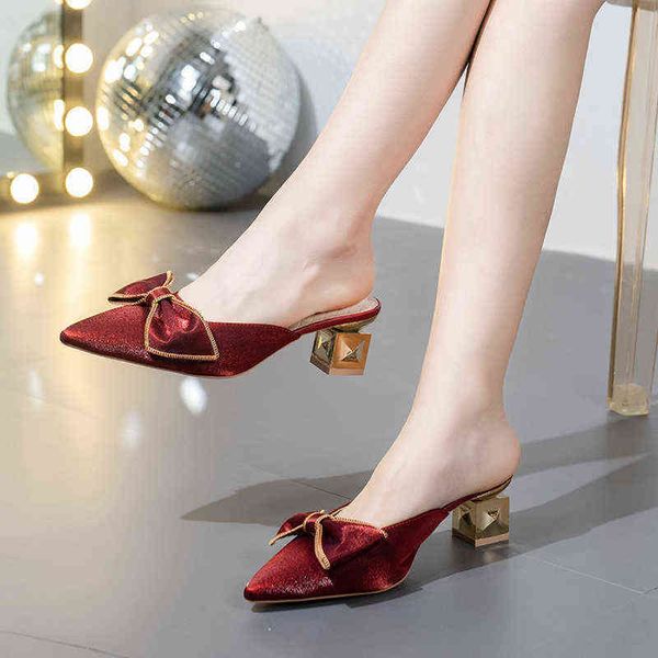 slippers shoes woman low female butterfly-knot luxury slides cover toe med designer summer pointed rome hoof heels scan 220530, Black
slippers shoes woman low female butterfly-knot luxury slides cover toe med designer summer pointed rome hoof heels scan 220530, Black