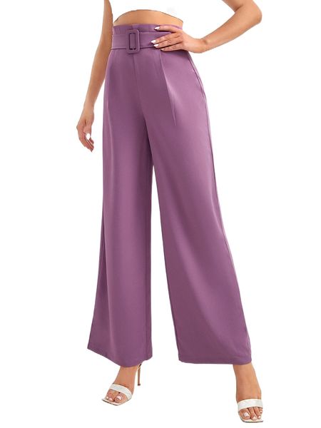 tall high waist belted wide leg pants 90bk#, Black;white
tall high waist belted wide leg pants 90bk#, Black;white