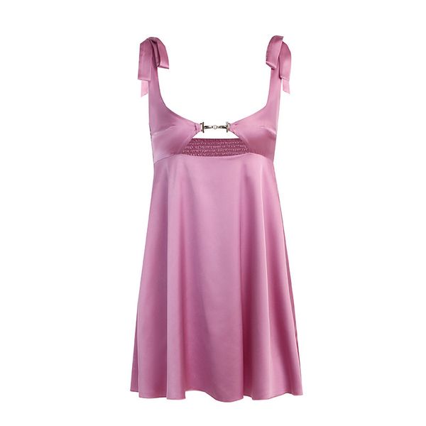 casual dresses chronstyle satin chain cutout hollow out dress backless sleeveless mini 2022 summer bow tie up strap y2k vestidos, Black;gray
casual dresses chronstyle satin chain cutout hollow out dress backless sleeveless mini 2022 summer bow tie up strap y2k vestidos, Black;gray