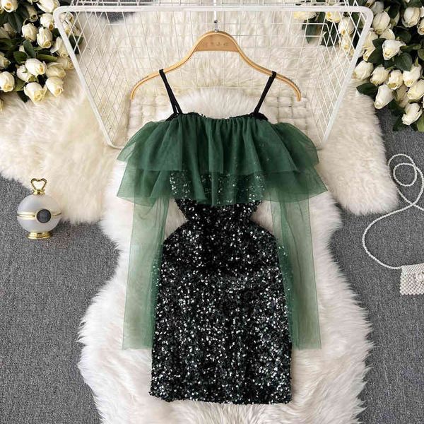 casual dresses lady temperament goddess fan suspender one shoulder mesh stitching fashionable sequin slim fit bag hip waist dress women 2jix, Black;gray
casual dresses lady temperament goddess fan suspender one shoulder mesh stitching fashionable sequin slim fit bag hip waist dress women 2jix, Black;gray