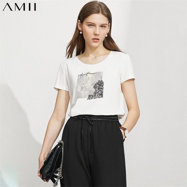 amii minimalism summer fashion womens tshirt offical lady cotton printed oneck loose womens tshirt 12120006 220527, White
amii minimalism summer fashion womens tshirt offical lady cotton printed oneck loose womens tshirt 12120006 220527, White