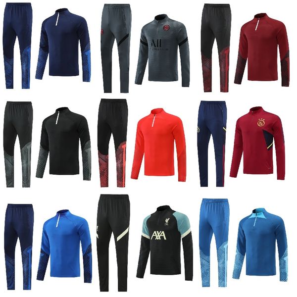 2021/2022/2023 season men's tracksuits soccer suit half zipper sports city sweater training tracksuit sets survetement tracksuit joggin, Gray
2021/2022/2023 season men's tracksuits soccer suit half zipper sports city sweater training tracksuit sets survetement tracksuit joggin, Gray