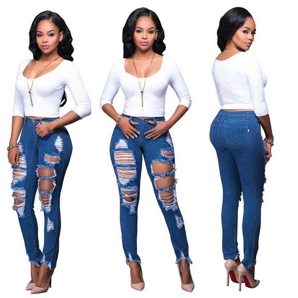 women skinny 2020 ripped hole jeans push up mid waist pants ladies casual slim fit long pants female trousers, Blue
women skinny 2020 ripped hole jeans push up mid waist pants ladies casual slim fit long pants female trousers, Blue