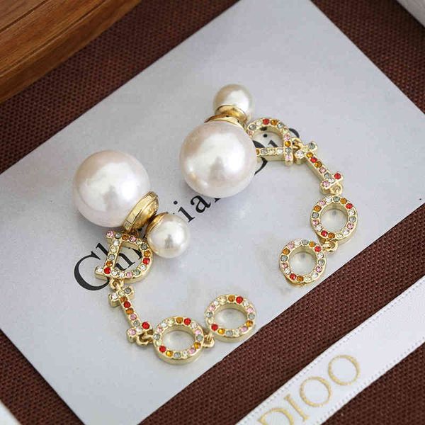 2022 factory wholesale new pearl earrings, color diamond tassel earrings, feminine versatile sense earrings, Golden
2022 factory wholesale new pearl earrings, color diamond tassel earrings, feminine versatile sense earrings, Golden
