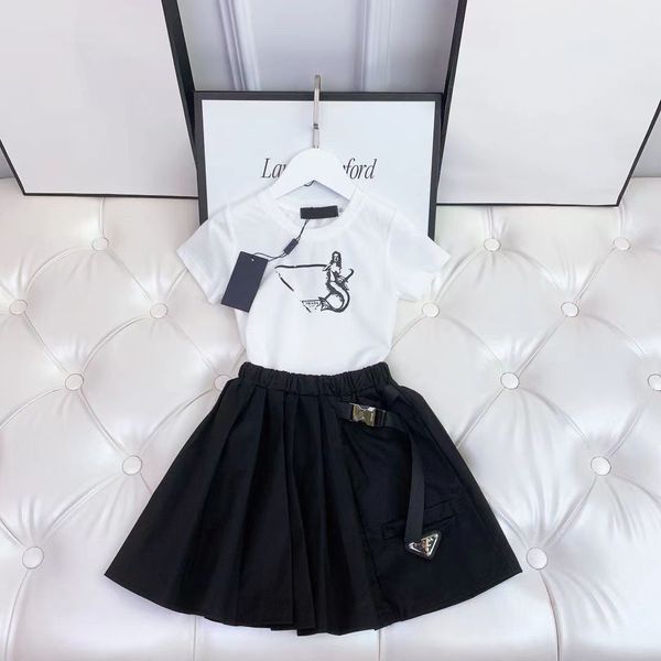 child designer clother sets girl pleated skirt with letter mermaid childrens kids short sleeve t-shirt shorts set suit brand skirt cotton t, White
child designer clother sets girl pleated skirt with letter mermaid childrens kids short sleeve t-shirt shorts set suit brand skirt cotton t, White
