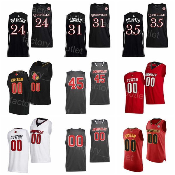 ncaa college basketball 35 darrell griffith jersey university 31 wes unseld 3 peyton siva 24 jaelyn withers 22 deng adel donovan mitchell 45, Black 
ncaa college basketball 35 darrell griffith jersey university 31 wes unseld 3 peyton siva 24 jaelyn withers 22 deng adel donovan mitchell 45, Black