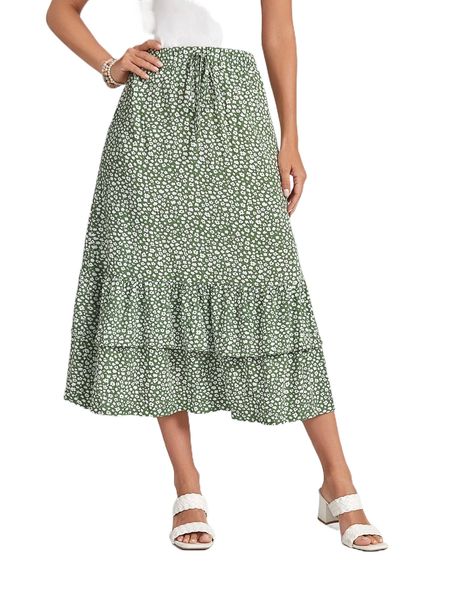 emery rose ditsy floral tie front ruffle hem skirt a3u3#, Black
emery rose ditsy floral tie front ruffle hem skirt a3u3#, Black