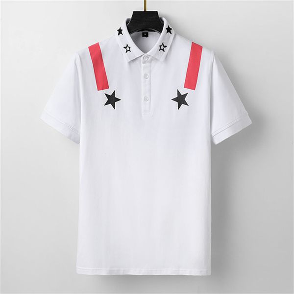men's polo summer new shirt brand designer clothing cotton short sleeve fashion casual stripe breathable # bb36, White;black
men's polo summer new shirt brand designer clothing cotton short sleeve fashion casual stripe breathable # bb36, White;black