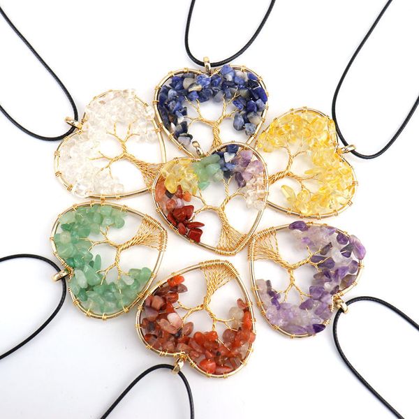 gold natural stone pendants heart shape reiki heal tree of life crystal necklace wire wrap stones rose quartz necklace pendulum chakra 5cm, Silver
gold natural stone pendants heart shape reiki heal tree of life crystal necklace wire wrap stones rose quartz necklace pendulum chakra 5cm, Silver