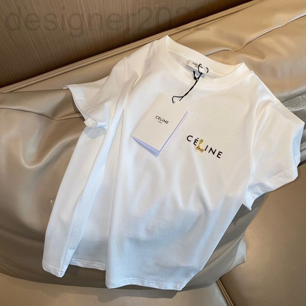 women's t-shirt designer chaopai 22 early spring niche design hardware bump print letters short sleeve round neck casual t-shirt women, White
women's t-shirt designer chaopai 22 early spring niche design hardware bump print letters short sleeve round neck casual t-shirt women, White