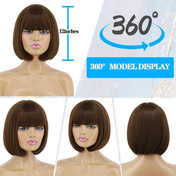 hair synthetic wigs cosplay short brown synthetic bob wigs with bangs for girl natural/wine red/black party/daily shoulder length 220225
hair synthetic wigs cosplay short brown synthetic bob wigs with bangs for girl natural/wine red/black party/daily shoulder length 220225