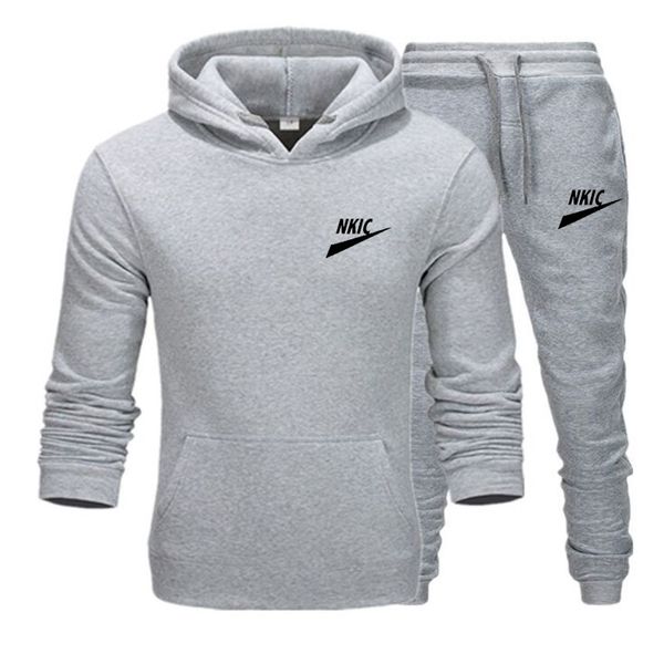 men's tracksuit outdoor hoodies and sweatpants sets casual street style set brand logo sportswear suit male fashion clothing, Gray
men's tracksuit outdoor hoodies and sweatpants sets casual street style set brand logo sportswear suit male fashion clothing, Gray