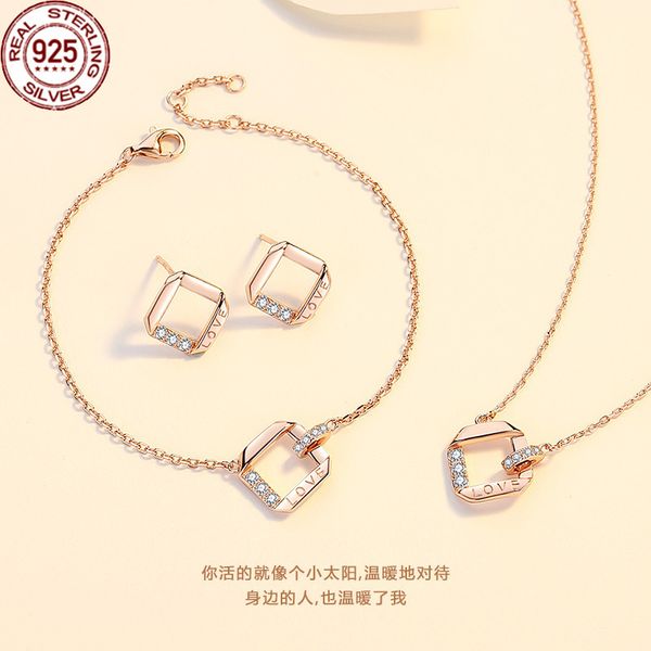 new square interlocking earrings necklace women's s925 sterling silver versatile personality light luxury double rin
new square interlocking earrings necklace women's s925 sterling silver versatile personality light luxury double rin
