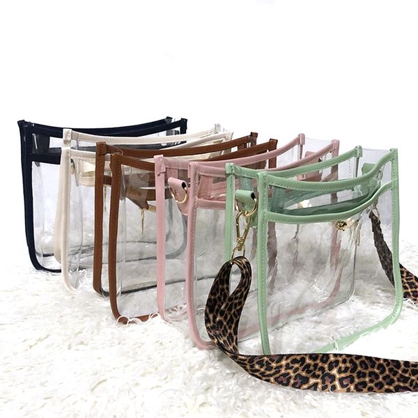 50pcs messenger bags women pvc transparent candy color edge large capacity toiletry kits
50pcs messenger bags women pvc transparent candy color edge large capacity toiletry kits