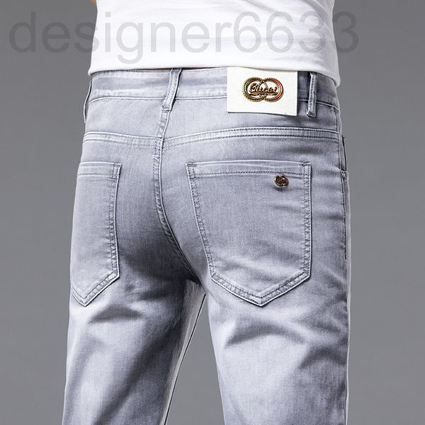 men's jeans designer spring small foot slim fit cotton elastic brand korean youth double g hybrid pants 5f1i, Blue
men's jeans designer spring small foot slim fit cotton elastic brand korean youth double g hybrid pants 5f1i, Blue