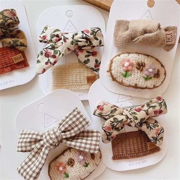 2in vintage baby girl hair clips handmade cotton bows het woolen floral print kids hairgrips cute children hair accessories 220622, Slivery;white
2in vintage baby girl hair clips handmade cotton bows het woolen floral print kids hairgrips cute children hair accessories 220622, Slivery;white