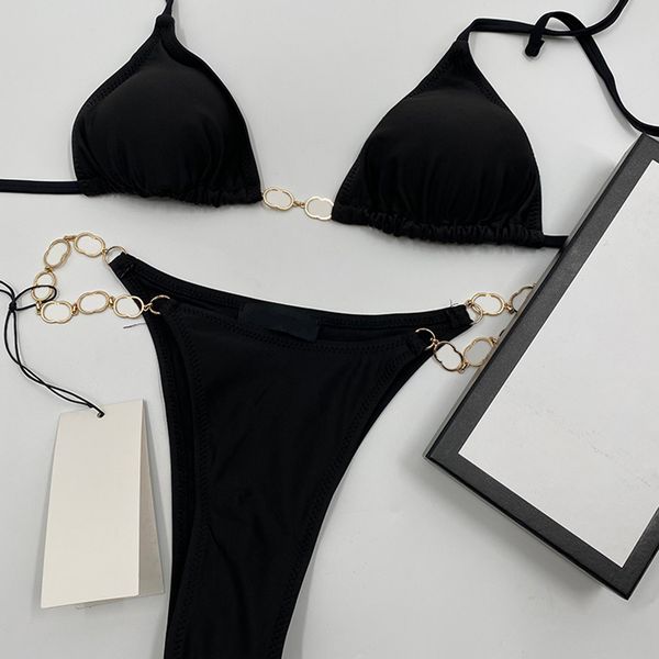 summer designer fashion luxury swimwear gc brand solid color bikini halter letter chain beachwear women vacation sports bathing suit, White;black
summer designer fashion luxury swimwear gc brand solid color bikini halter letter chain beachwear women vacation sports bathing suit, White;black