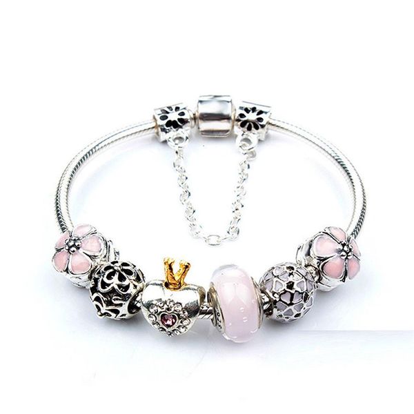 fashion crown crystal bead bracelet for pandora style pendant charm bead jewelry with287q, Black
fashion crown crystal bead bracelet for pandora style pendant charm bead jewelry with287q, Black